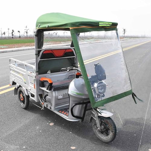 Cubierta de triciclo eléctrico resistente al viento, toldo de lona a prueba de lluvia y nieve, toldo reflectante para varios modelos