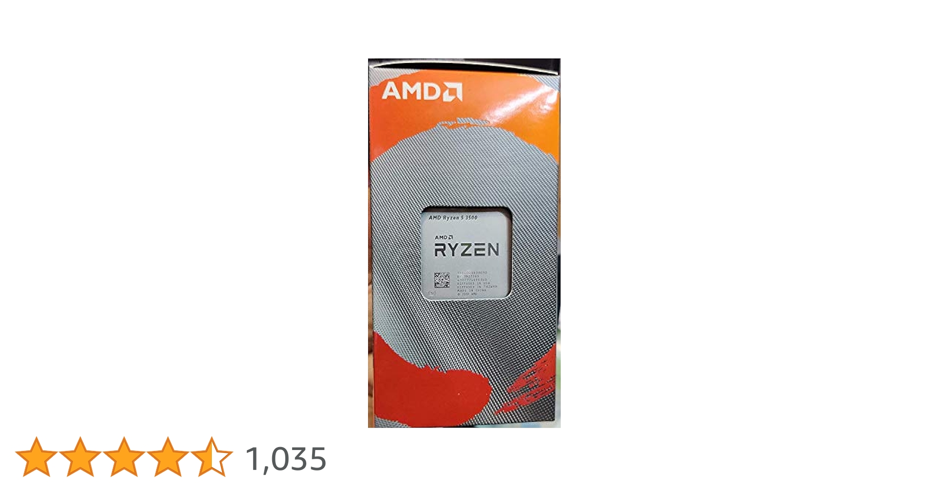 CPU AMD Ryzen 5 3500 BOX AMD Ryzen 5 3500 Desktop Processor 3.60GHz Socket-AM4 65W