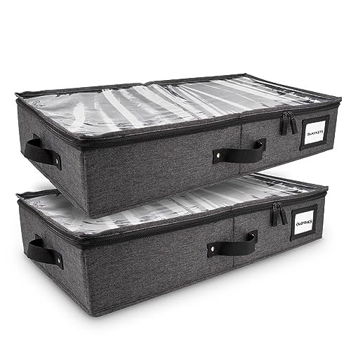 HOMELUX THEORY 2pc Under Bed Storage Containers, Bedroom Under the