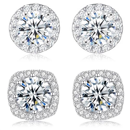 【POLITICA DI RIMBORSO】 QUXING orecchini in argento 925, orecchini a bottone in zirconia con diamanti, orecchini unisex, orecchini da uomo.Sarebbe Un Regalo Ideale Per Amanti, Familiari, Amici E Collezionisti Di Orecchini a Natale, San Valentino,mamma, sorelle, ragazza， Lauree, Compleanni, Anniversari Di Matrimonio E Così Via.spedizione veloce. Se avete problemi, non esitate a contattarci. Ti aiuteremo a risolvere il problema.