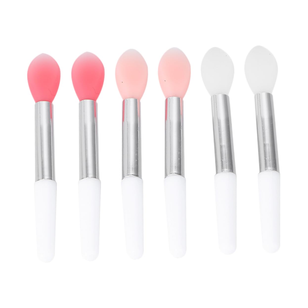 IWOWHERO Firm Makeup Brushes Set 6 Pack Silicone Lip Brush Lipstick Applicator Makeup Tool Kit