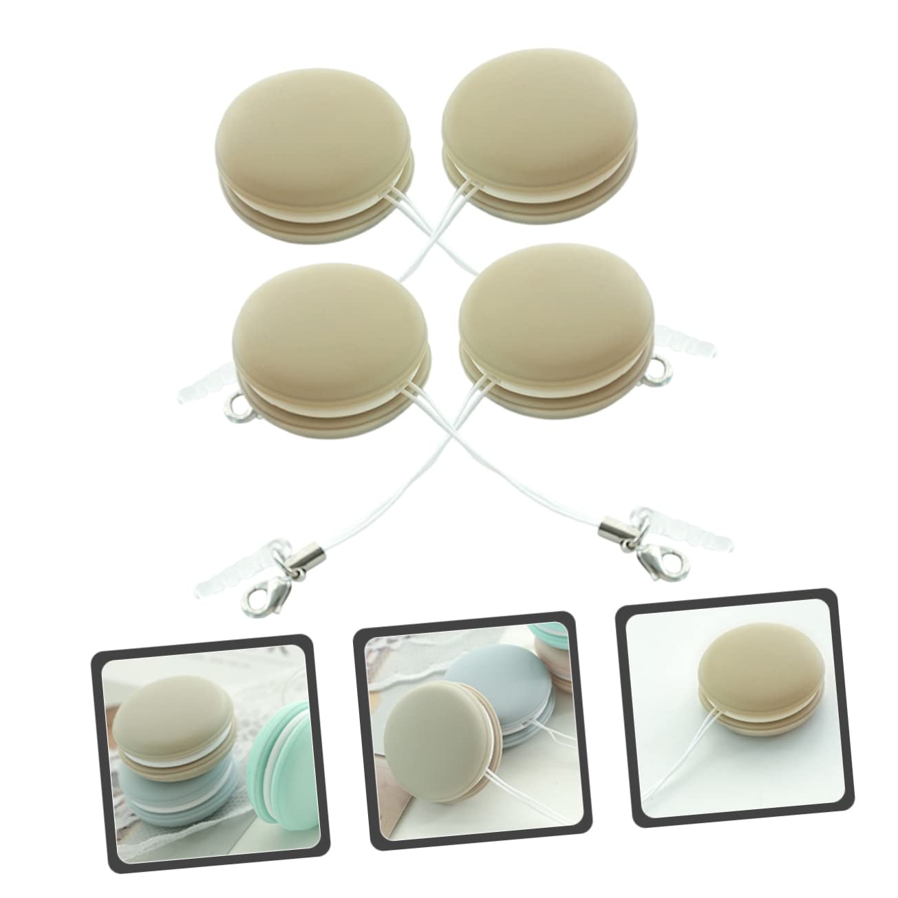 Healeved 20piezas De Limpieza De Pantalla De Microfibra Forma De Macaron Unidades Para Pantallas De Teléfono Tabletas y Monitores Eliminan Manchas y Huellas Dactilares Diseño Ligero y