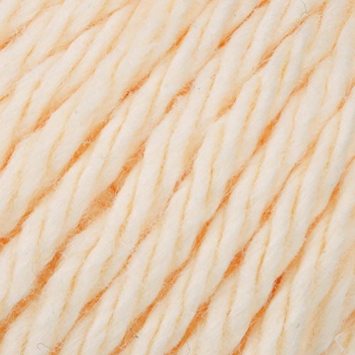 Image of Lily Sugar 'N Cream Super Size Solid Yarn, 4oz, Gauge 4 Medium, 100% Cotton - Cream - Machine Wash & Dry