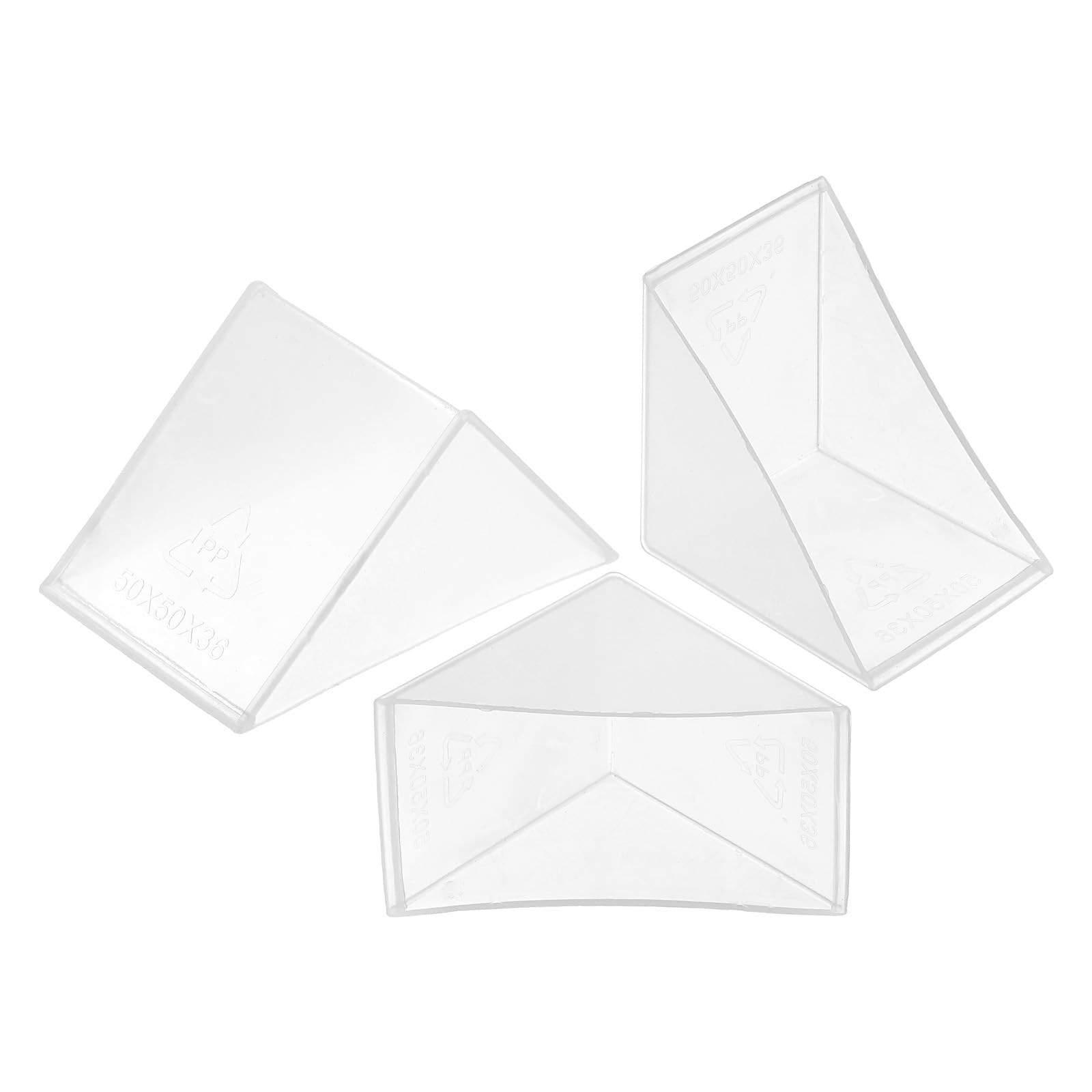 uxcell 8Pcs Plastic Corner Protectors 36x66mm Right Angle Shape Glass Corner Guards Cushion for Corner Protection of Glass, Mirror, Tile, White