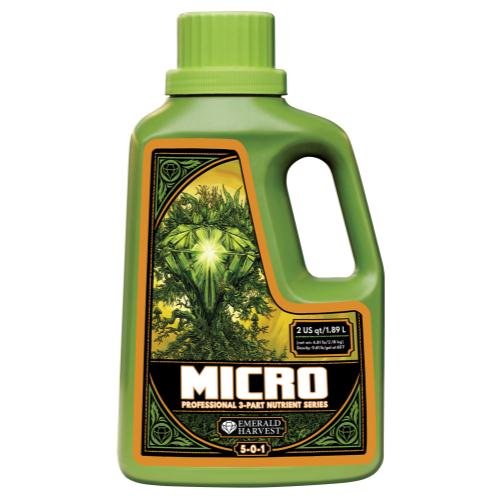 Emerald Harvest 723880 Micro 2 Quart/1.9 Liter (6/Cs) fertilizers, 1.9 L, Natural