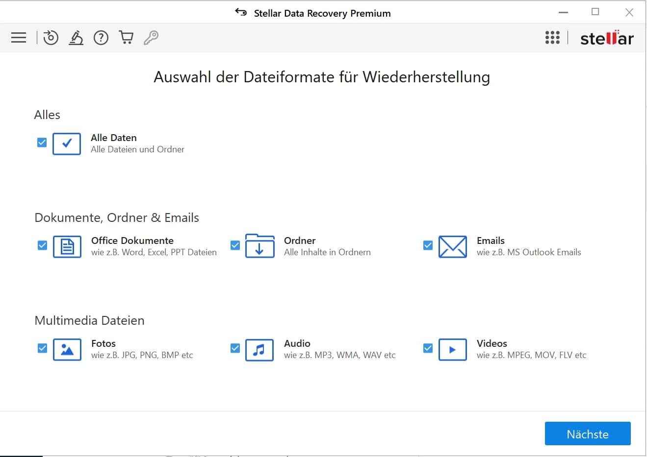 Stellar Data Recovery 12 - Sichere Datenwiederherstellung von Windows-Geräten | Premium | 1 Gerät | 1 Jahr | PC Aktivierungscode per Email