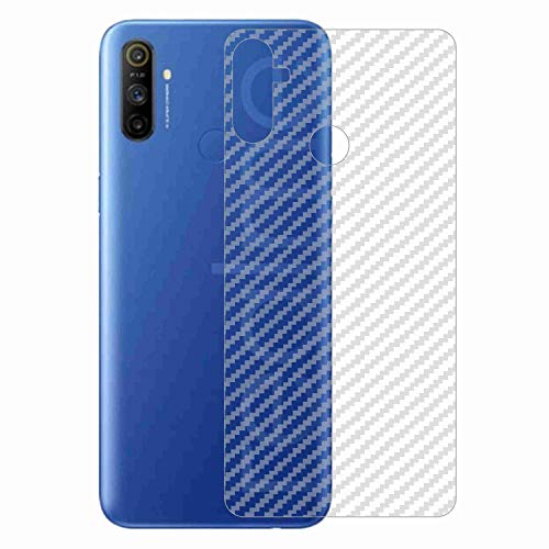 Image of Compatible with Oppo Realme Narzo 10A Back Screen Protective Film Carbon Fiber Skin Transparent Screen Guard Sticker