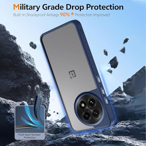 Image of KARWAN️ Shockproof Back Case Cover for Oneplus 13R | Camera Protection Bump |Shockproof Back Case Cover for Oneplus 13R - Blue