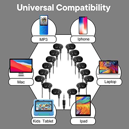 Wholesale-School-Earbuds-Headphones-100-Pack-Bulk-Earphones-for-Classroom-Students-Kids-Teens-Children-Gift-and-AdultHY400-Black