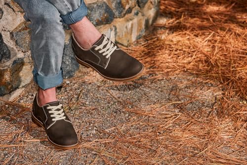 Image of CALTO Men's Invisible Height Increasing Elevator Shoes - Sardine Grey Lace-up Premium Leather Casual Derby - 3 Inches Taller - J1311 - Size 8 D(M) US