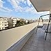 Patio 3' x 50' Balcony Privacy Screen Apartment Railing Covers Fence Panels for Outdoor, Temporary Fencing for Porch Deck Backyard Net Mesh with Zip Ties, Beige