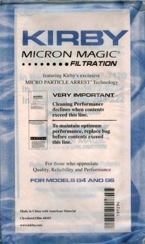 Kirby G4 and G5 Micron Magic Vacuum Bags 3 pk. by Kirby