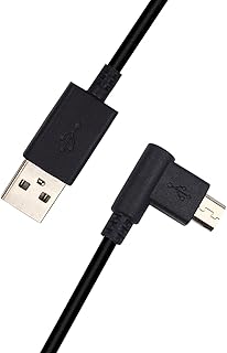 Adhiper Cabo de carregamento micro USB CTL471 cabo de alimentação de sincronização de dados compatível com Wacom-Intuos CTL480 CTL690 CTH480 CTH680 CTH690 e Wacom Bamboo CTL470 CTL671 CTL680 CTH470 (preto)