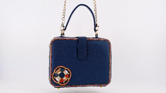 Mary Frances Full Steam Ahead Beaded Cruise Ship Top Handle