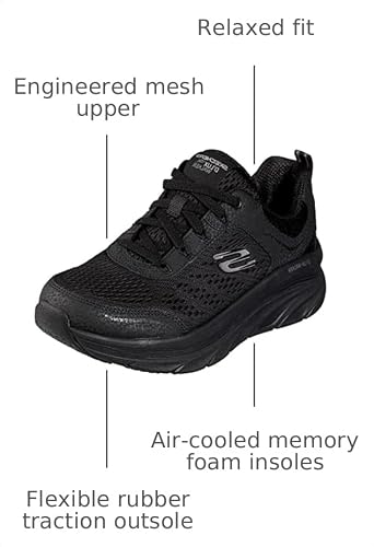 Skechers Skechers Women's D'lux Walker-infinite Motion, Black, 11