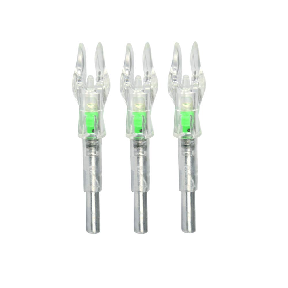 SHARROW 6/12 PCS LED camme freccia cocca leggera per albero freccia con diametro interno 4,2 mm, arco composto da balestra sport all'aria aperta allenamento con l'arco accessori freccia (viola, 6 PCS)