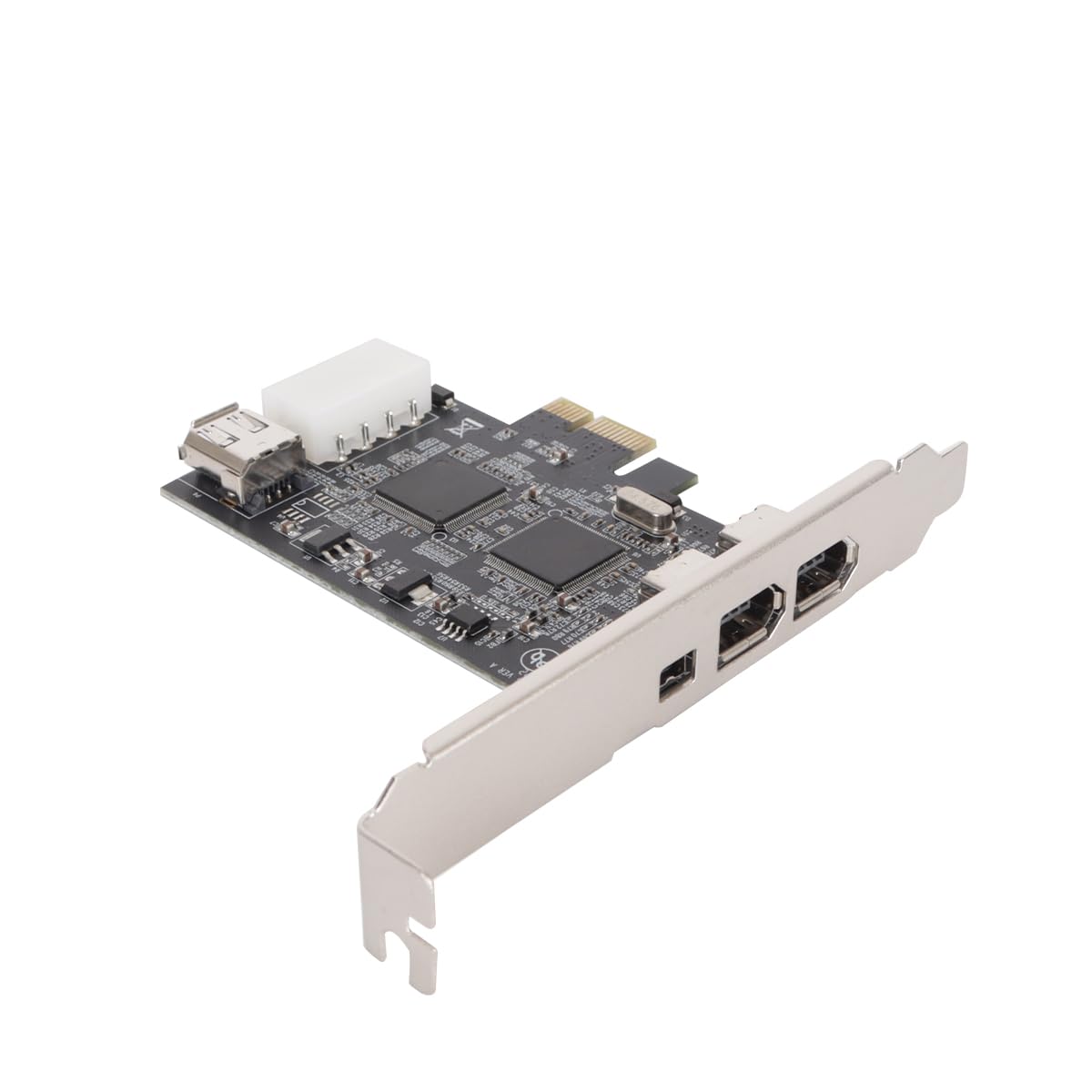 Alide Carte PCI Express FireWire, Carte D'image PCIE 5 Ports, Cartes Contrôleur IEEE 1394a Avec Câble FireWire 6 Broches-4 Broches Et Support Discret
