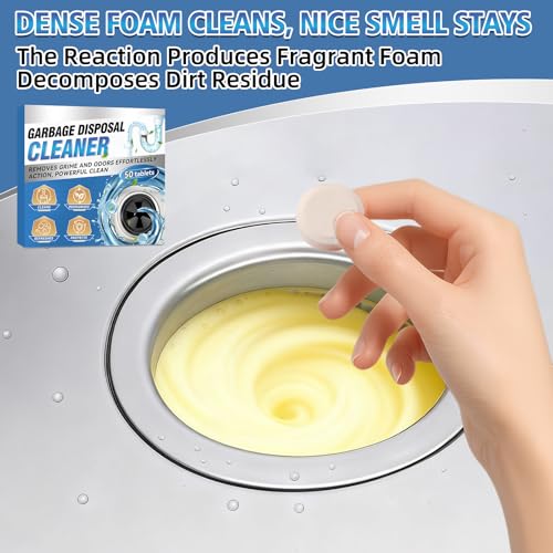 image for Wonshine Garbage Disposal Cleaner and Deodorizer 50 Pack, Powerful Gar