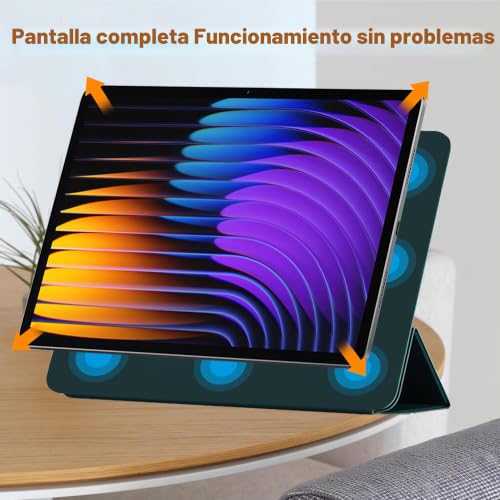 Funda para Xiaomi Pad 7 y Pad 8 Pro carcasa magnética verde 11.2 2