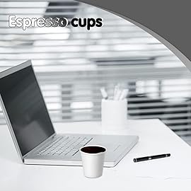 Huaiid 3 oz 50 Pack Disposable Cups, Small Paper Cups Mouthwash Cups, Espresso Disposable Cup for Bathroom, Snack, Espresso, Mouthwash (White)