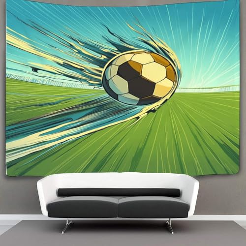 Tenture football kaiyun pour déco murale de chambre ado et ambiance de fête