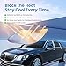 Windshield Sun Shade, Reflective Sunshade for Car Windshield with Mirror Cut-Out, Blocks 99% UV Rays & Keeps Vehicle Cool, Fits Cars, Trucks, SUVs & Vans, Fade-Resistant, (Medium)