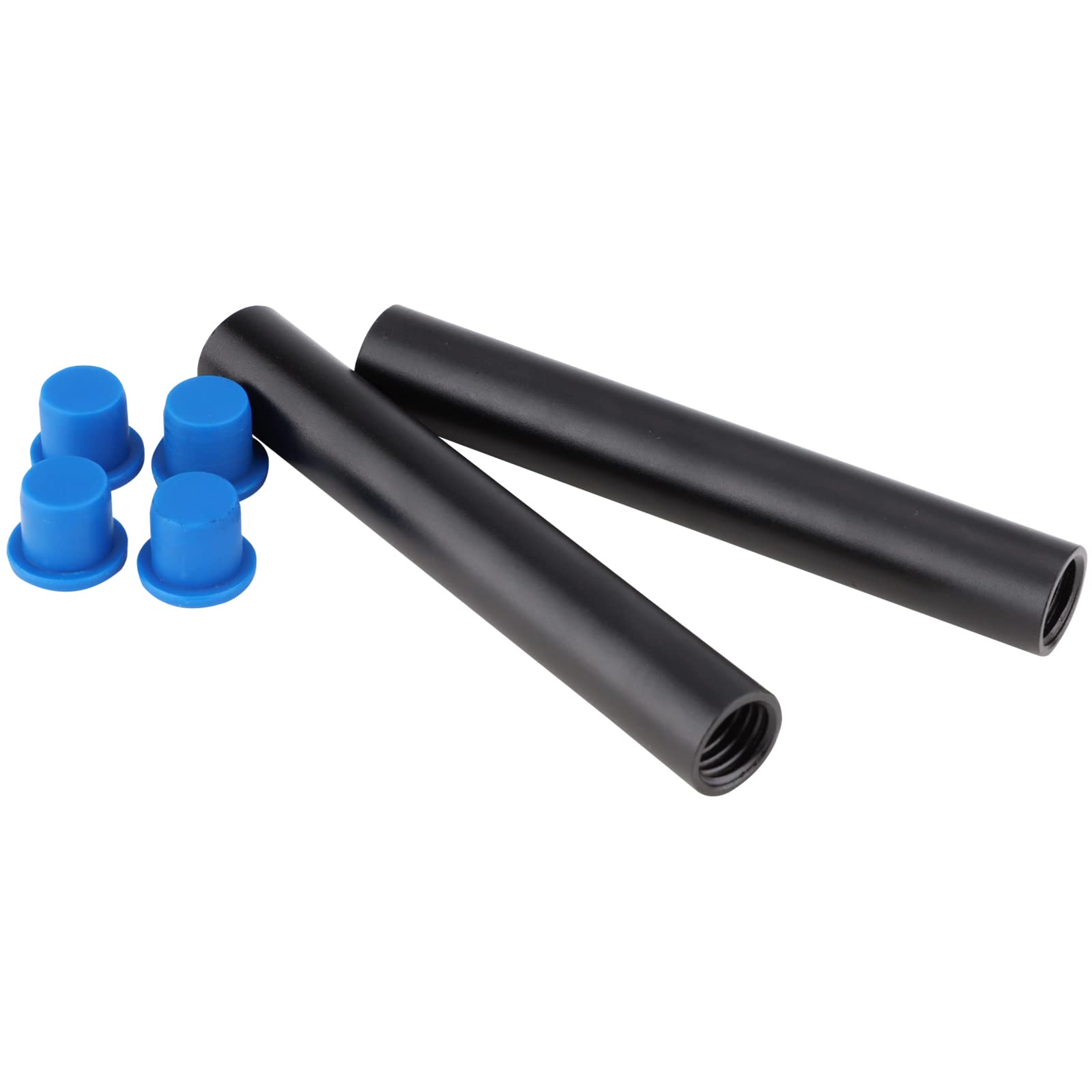 LEFTFOTO Tiges de 15 mm, longueur de 100 mm, pour système de support de rail de 15 mm, Follow Focus, colliers de serrage en alliage d'aluminium et noir (2 pièces)