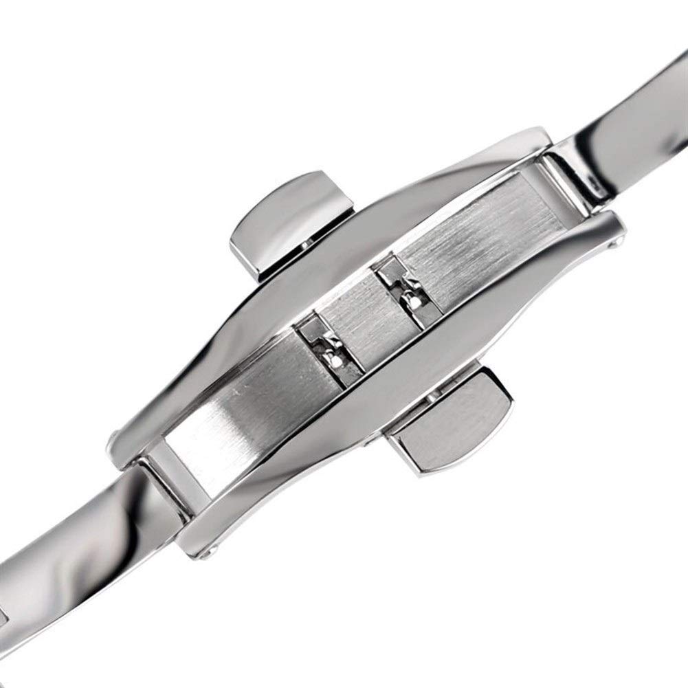 Cinturino di lusso zilver 20/22/24mm per uomo donna cinturino in acciaio inossidabile cinturino di ricambio + 2 barre a molla (un colore 20mm)