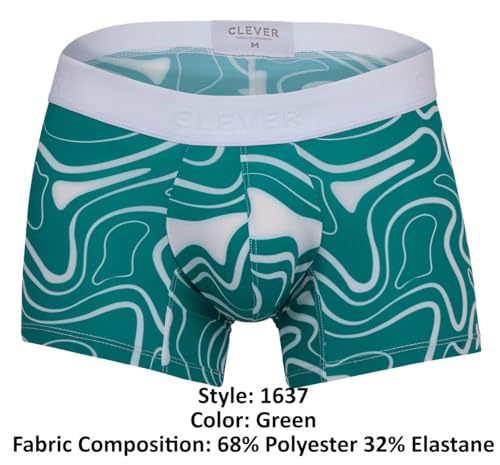 Clever 1625 Yin Yang Trunks White4
