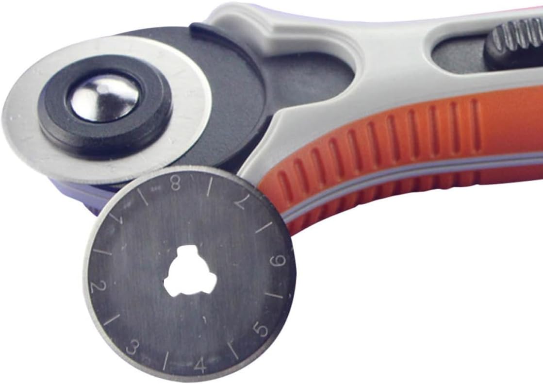 5pcs Rotary Cutter Blades, Steel Replacement Set 28mm