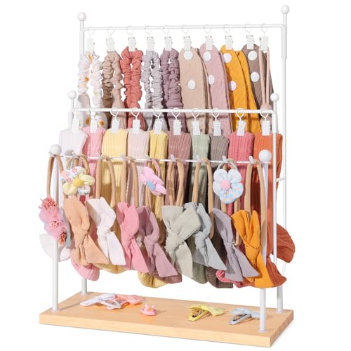 Headband Holder Bow organizer for Girls Head Band Storage, Metal 3 -Tier