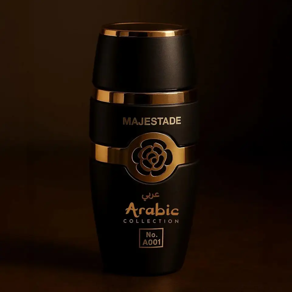 Perfume Árabe Masculino Mahjestadeh N01 – 25ml – Âmbar Especiado Amadeirado