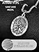 ADMETUS Sterling Silver St Jude Necklace for Men Saint Jude Thaddeus Pendant Necklace San Judas Tadeo Necklace Protection Jewelry Religious Gifts