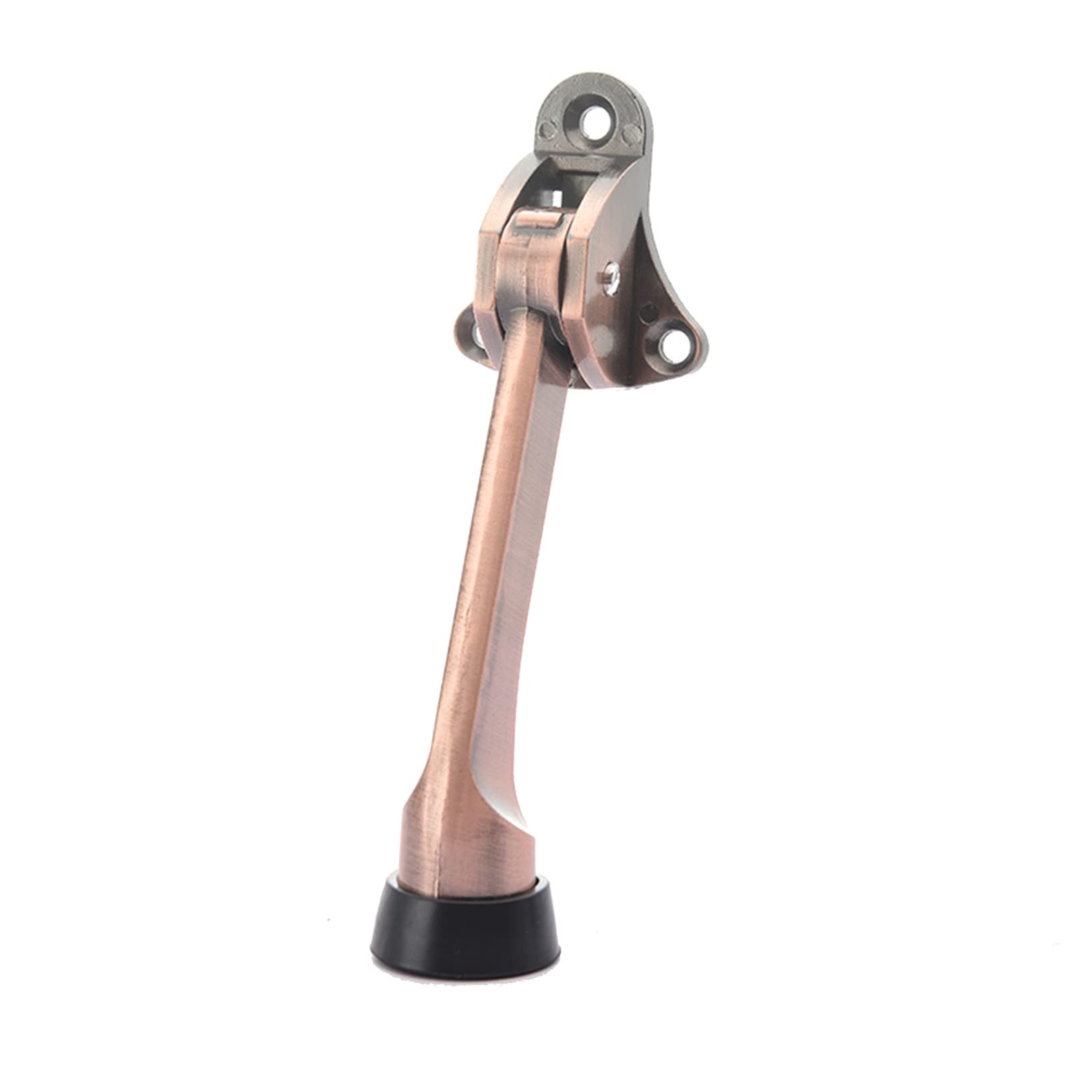 Tope De Puerta-Tope De Cuña for Puerta, 2 Topes De Puerta Kickdown for Puertas Pesadas Tope De Puerta Resistente Con Punta De Goma Topes De Puerta De Aleación De Zinc Con Tornillos(Size:2PCS,Color:Neg