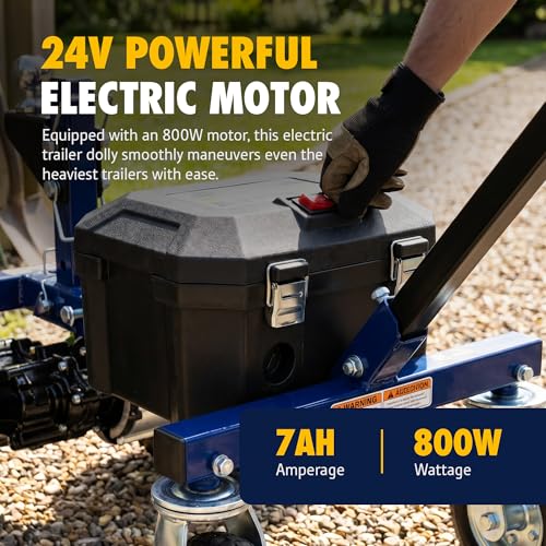 Image of Goodyear Electric Trailer Dolly 3600 lbs 24V 800W Motorized Trailer Mover