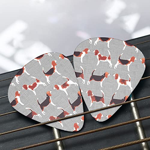 Plectres de guitare Beagle Patterns 12 médiators tendance durables dans une boîte pour ukulélé guitare électrique basse - Les Beatles, Paul McCartney, John Lennon, RIngo Starr, George Harrison Plectres de guitare Beagle Patterns 12 médiators tendance durables dans une boîte pour ukulélé guitare électrique basse – Image 8