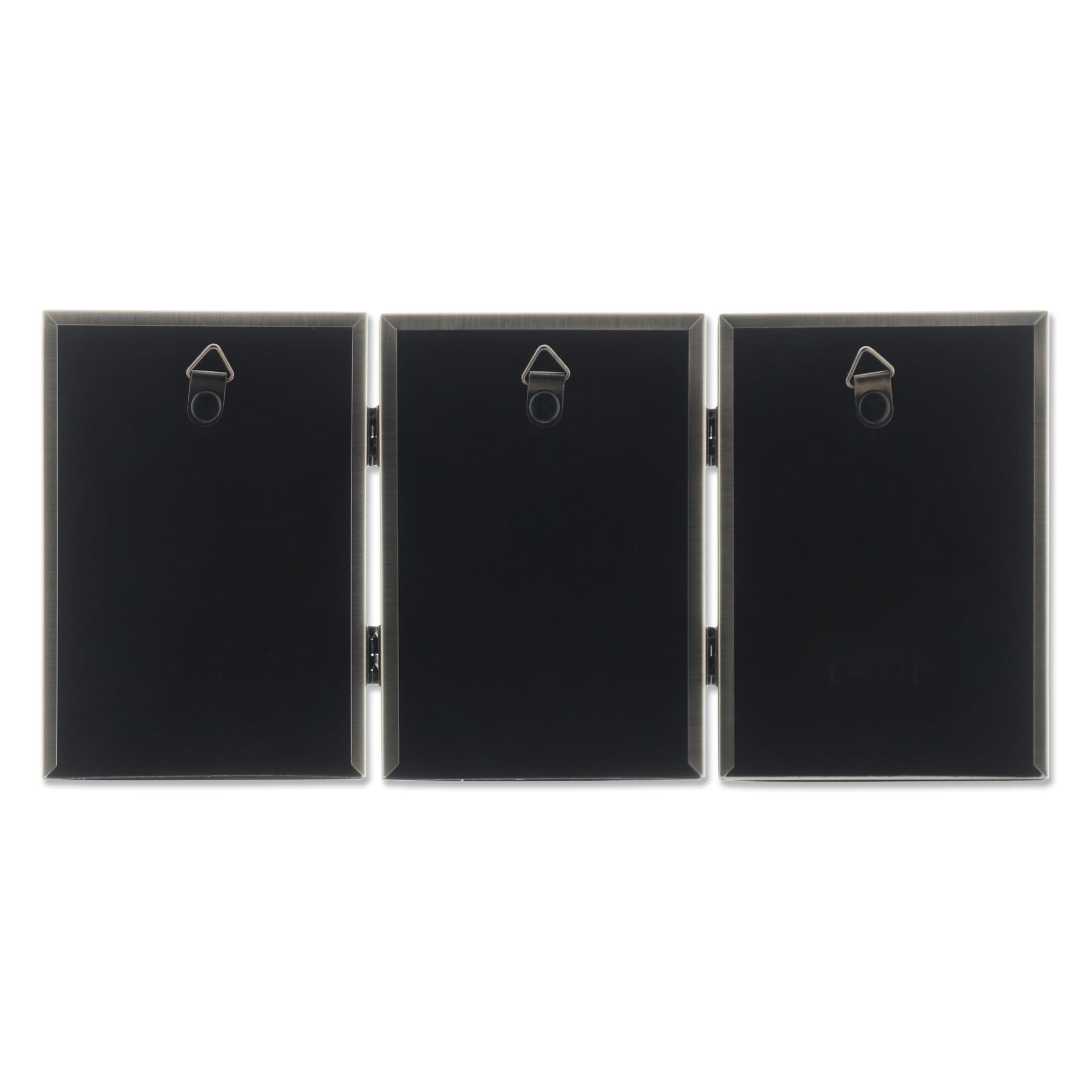 Lawrence Frames 11535T Antiker Bilderrahmen aus Zinn, aufklappbar, 7,6 x 12,7 cm, Perlenrand-Design – Ansicht 4