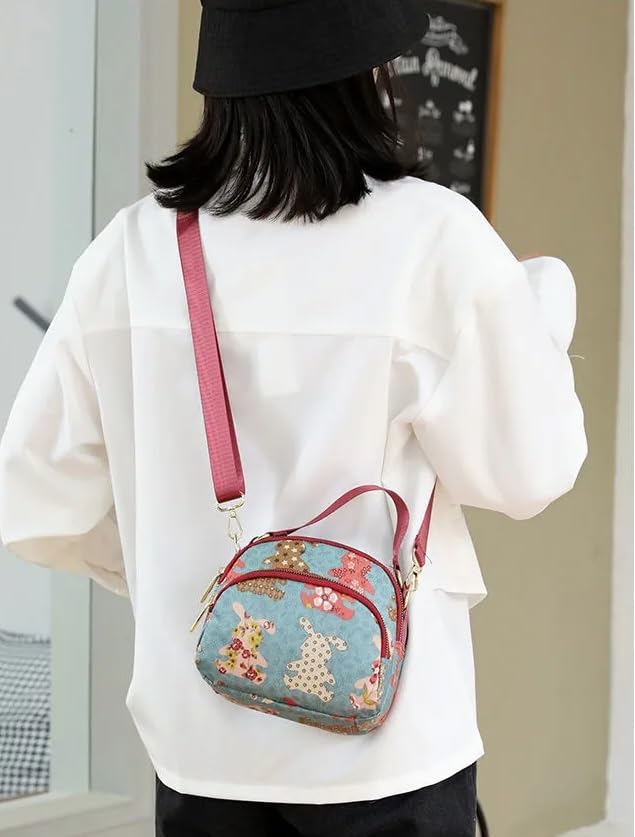 BANQLYN Small Size Backpack Multipurpose Shoulder Bag Crossbody Bag for Girls & Women - Black colour Premium Solder & Women's Tote (Handbag) (Bunny) 2