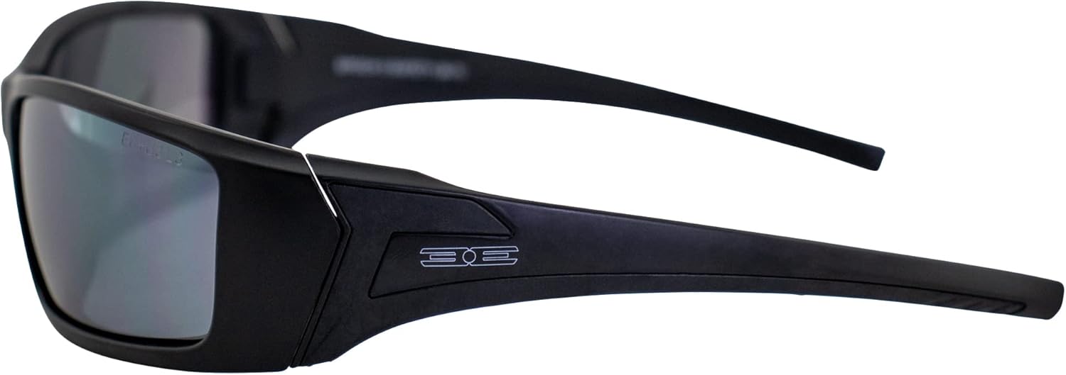 Epoch Eyewear Liberator Motorcycle Riding Sports Sunglasses Black Frame Smoke Lens - Image 3