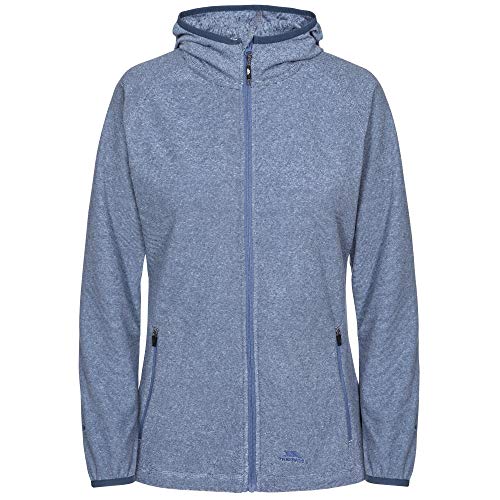Trespass Women's Jennings Warm Microfleece Jacket With Hood 140gsm, Navy, L UK