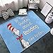 Oversized Indoor Dr. Seuss Area Rug Super-Soft Floor Mats(Non-Slip) Plush Carpet Home Decoration for Living Room Bedroom 60 X 39 in