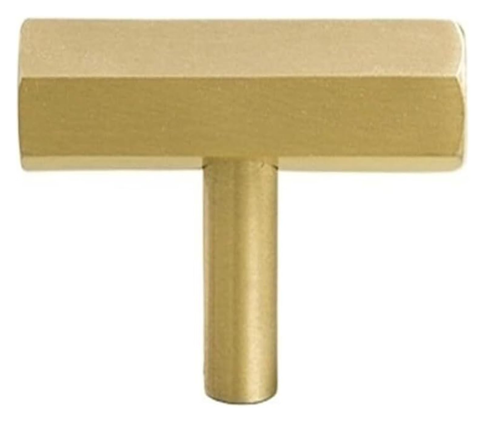 Gkirqvpe One Color Cabinet Knobs, 20 Pack Gold Brass Hexagon Cabinet Knobs 50Mm X 30Mm For Kitchen Drawers