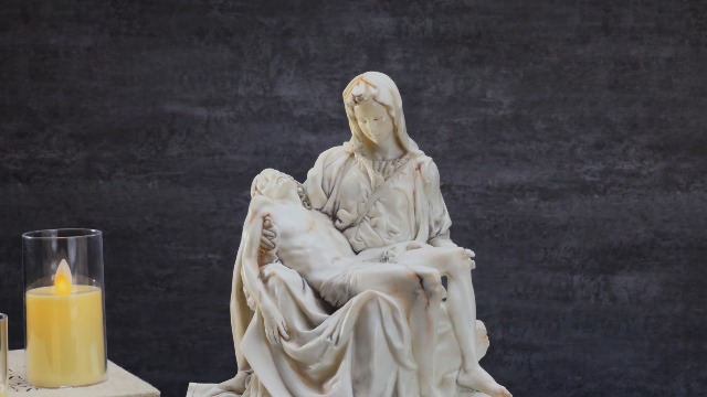 Amazon.com: ShineOnAngel Pieta Statue - Michelangelo's Pietà