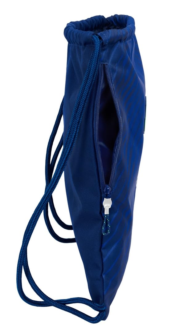 Safta F.C. BARCELONA NAVY BLUE - Plecak sportowy do noszenia na sznurówki, plecak, idealny dla dzieci w różnym wieku, wygodny i wszechstronny, jakość i wytrzymałość, 35 x 45 cm, Granatowy, M, Casual