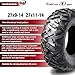 WANDA Full Set ATV Tires 27x9-14 & 27x11-14 for 16-17 Honda Pioneer 1000 LE/Delux