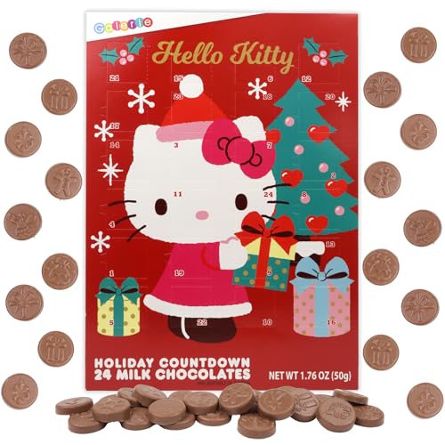 Galerie Hello Kitty Christmas Countdown Calendar 2023 Holiday with 24 Milk Chocolate Pieces Advent Calendars for Kids 1.76 Ounces