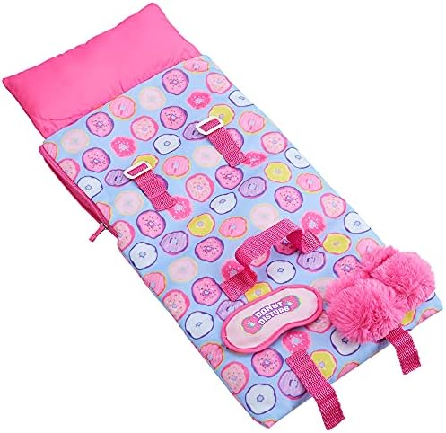 My Life As Donut Sleeping Bag, Eyemask, Slippers for 18" Dolls (Doll not Included)