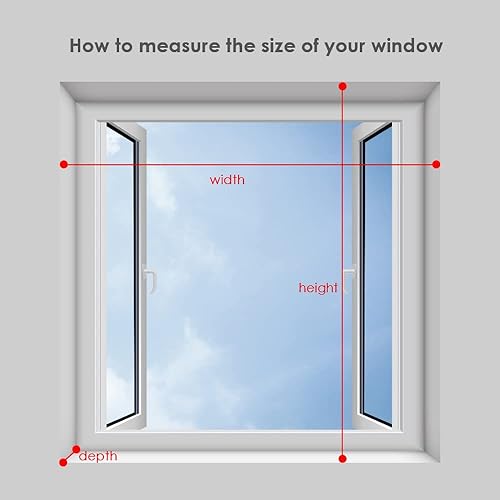 Miniatura 4 de Persiana enrollable sin cordón, 100 % opacas para ventana y puerta, oficina y hogar (blanco, 29 pulgadas de ancho x 72 pulgadas de alto)
