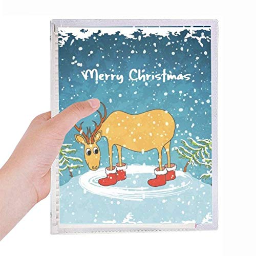 Carnet de Noël à spirale rechargeable en papier premium pour souvenirs durables