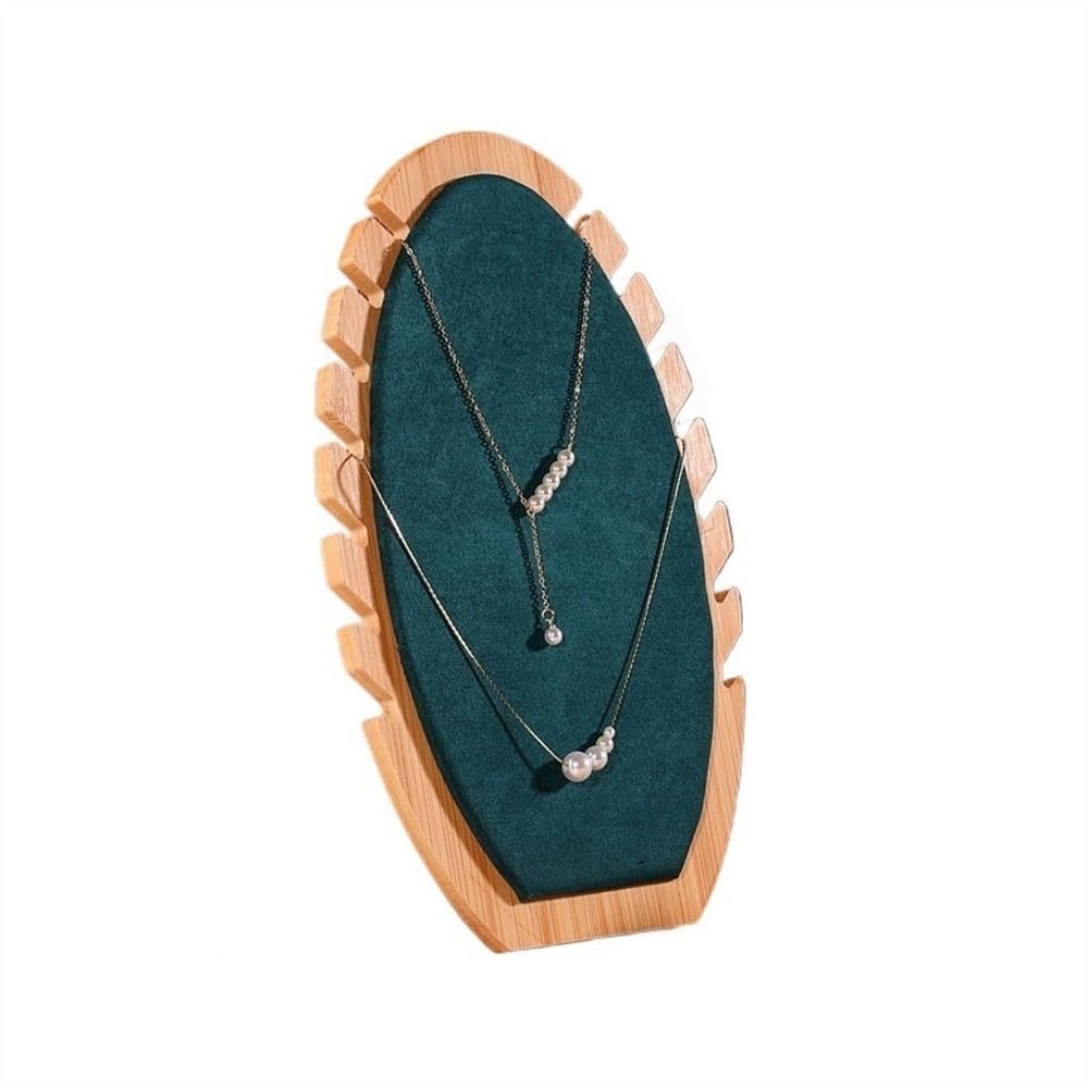 Zeng25liangOu-12 jewellery stand Creative Necklace Display Rack Pendant Display Board Jewelry Jewelry Counter Ornaments Props Large Capacity Jewelry Racks for Display and Storage(Green)